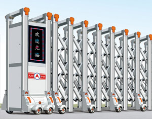 鋁合金伸縮門的抗風(fēng)性能測試